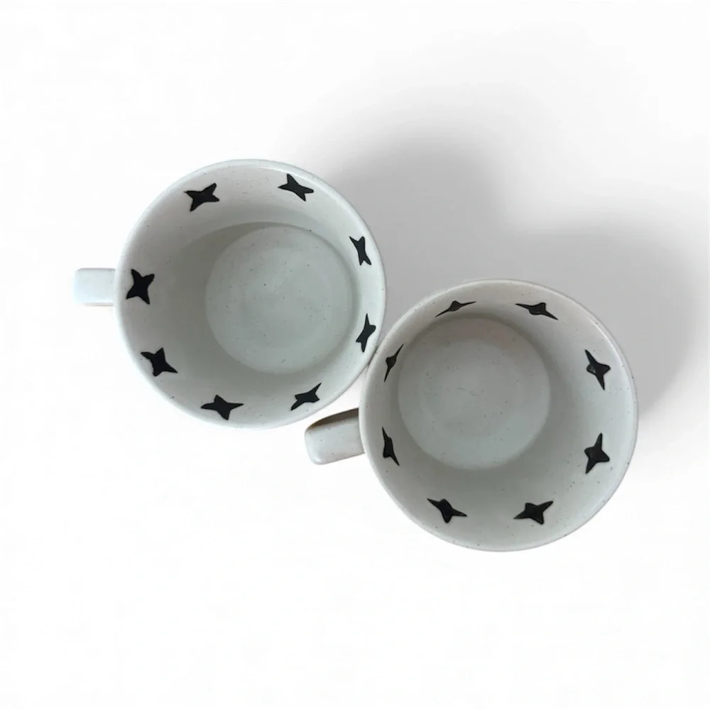 Set of 2 Stoneware Mugs— Fox & Bear Design, Nature Inspired (12 oz) - Picture 4 of 7